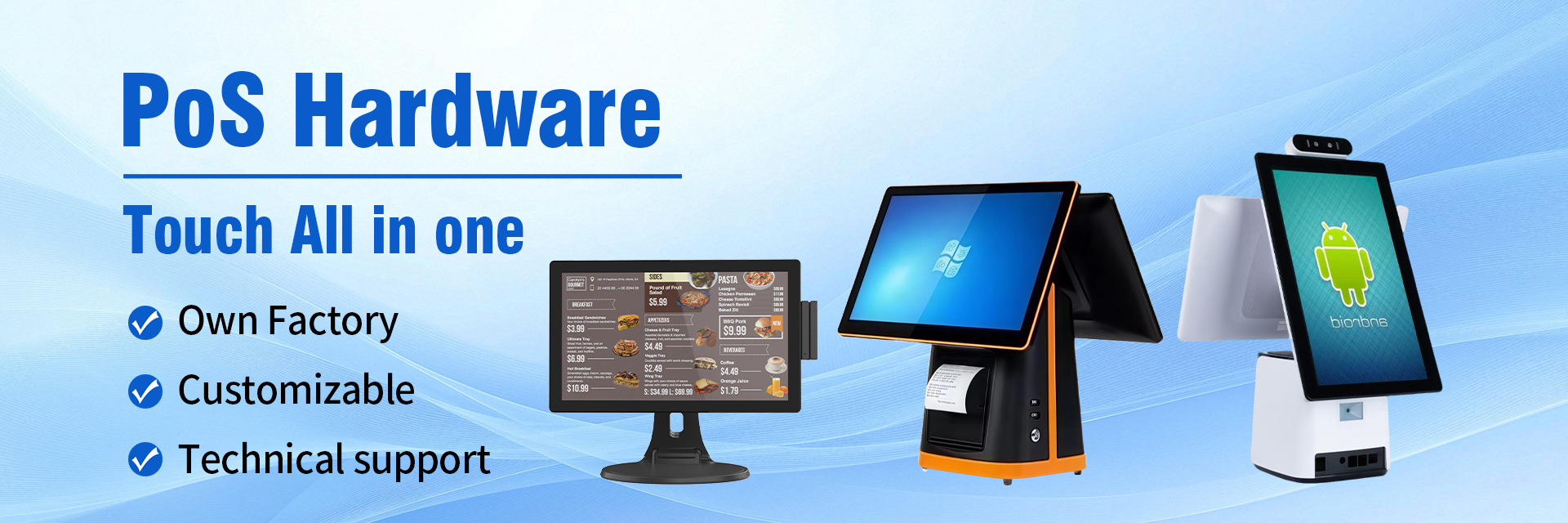 品質 タッチスクリーン POS モニター 工場