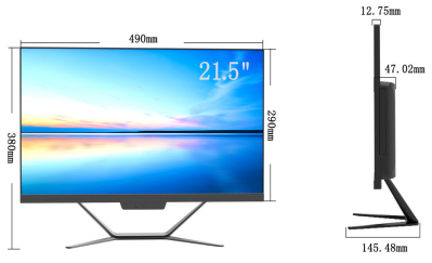 21.5インチ産業タッチモニター 1920×1080 250cd/m2 4ms応答