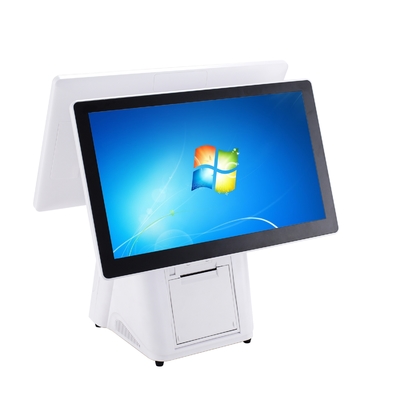 小売店 10点容量タッチ式 双画面 Android/Win POS 端末モニター 熱領収書プリンター